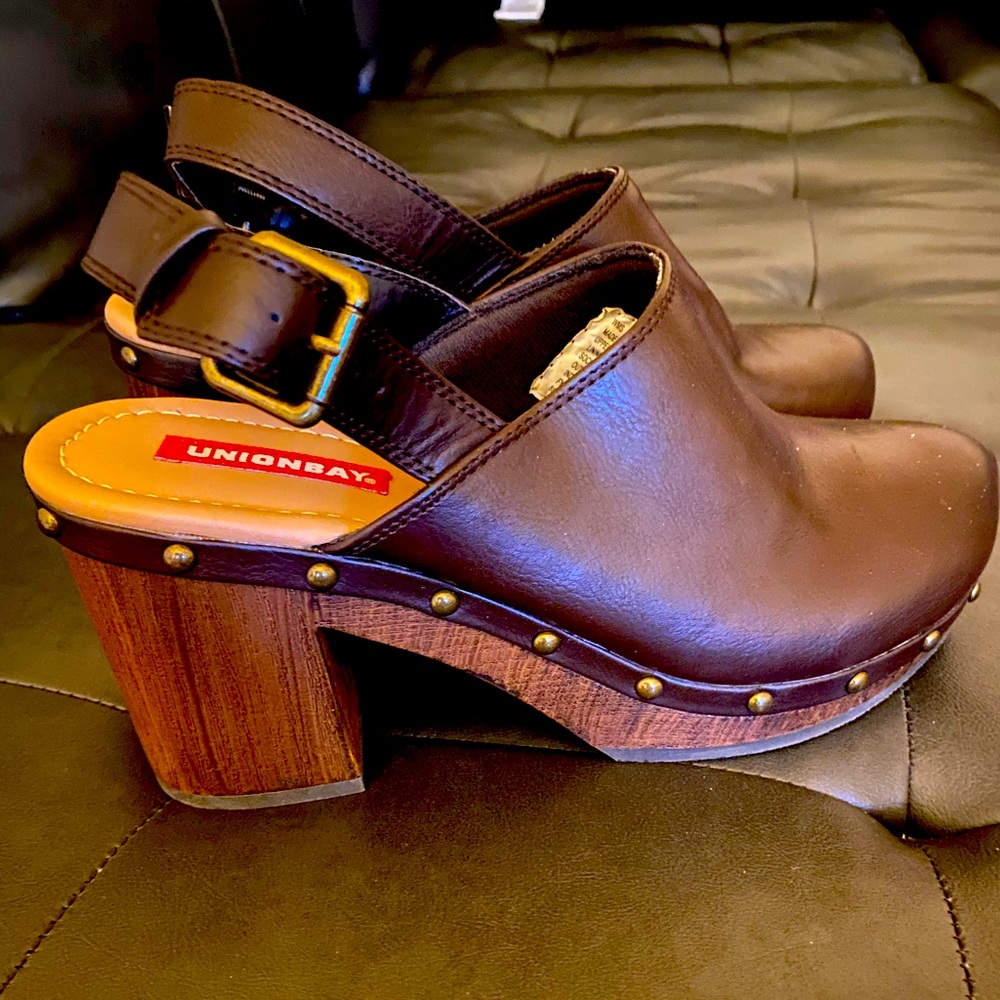 Chocolate Brown Unionbay Clogs